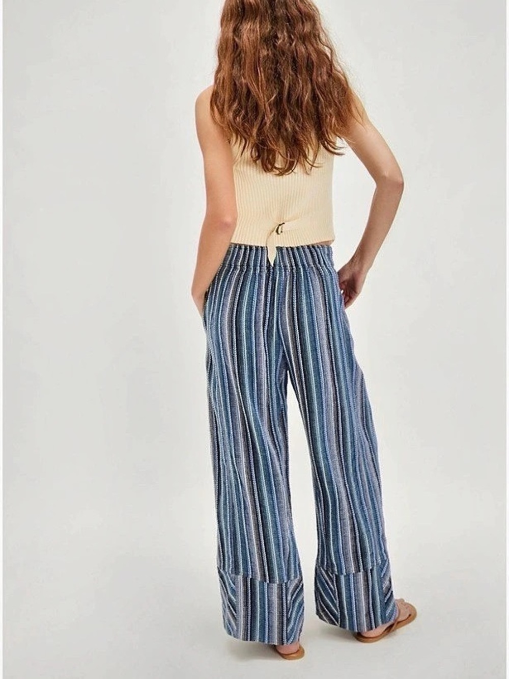Free People Day's End Stripe Pants - Medium - Picture 3 of 11